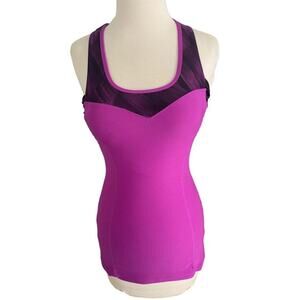 Small MPG Sport Purple Athletic Tank Top